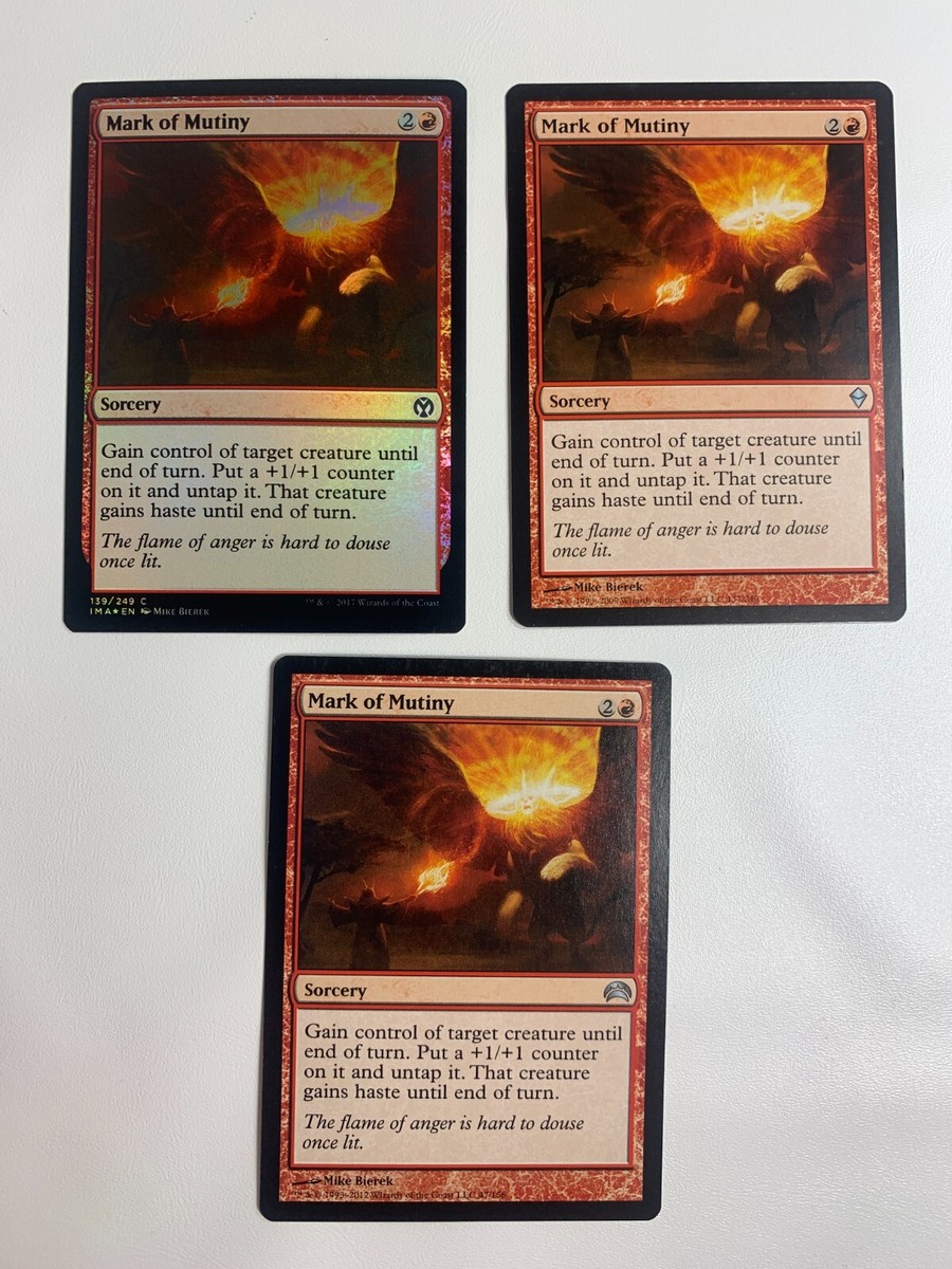 マジック：ザ・ギャザリング kensei MTG Mark of Mutiny x3 (1 FOIL 2 NONFOIL) Iconic/Zendikar