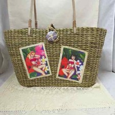 Vintage Xhilaration Hand Woven Purse Pin Ups