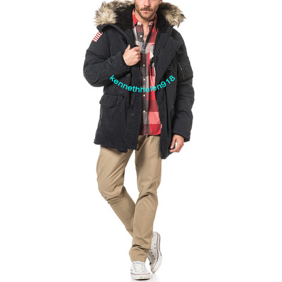 DENIM & SUPPLY RALPH LAUREN SNORKEL JACKET COAT POLO BLACK MENS