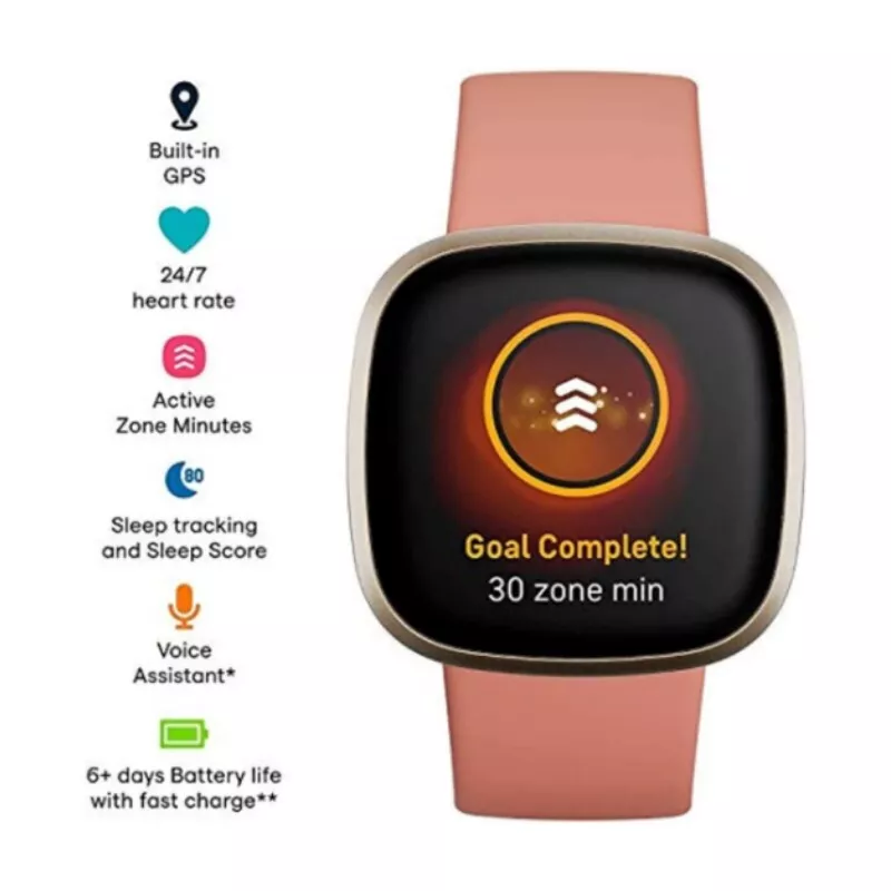 Buy FITBIT Versa 3 Smart Watch with Alexa & Google Assistant