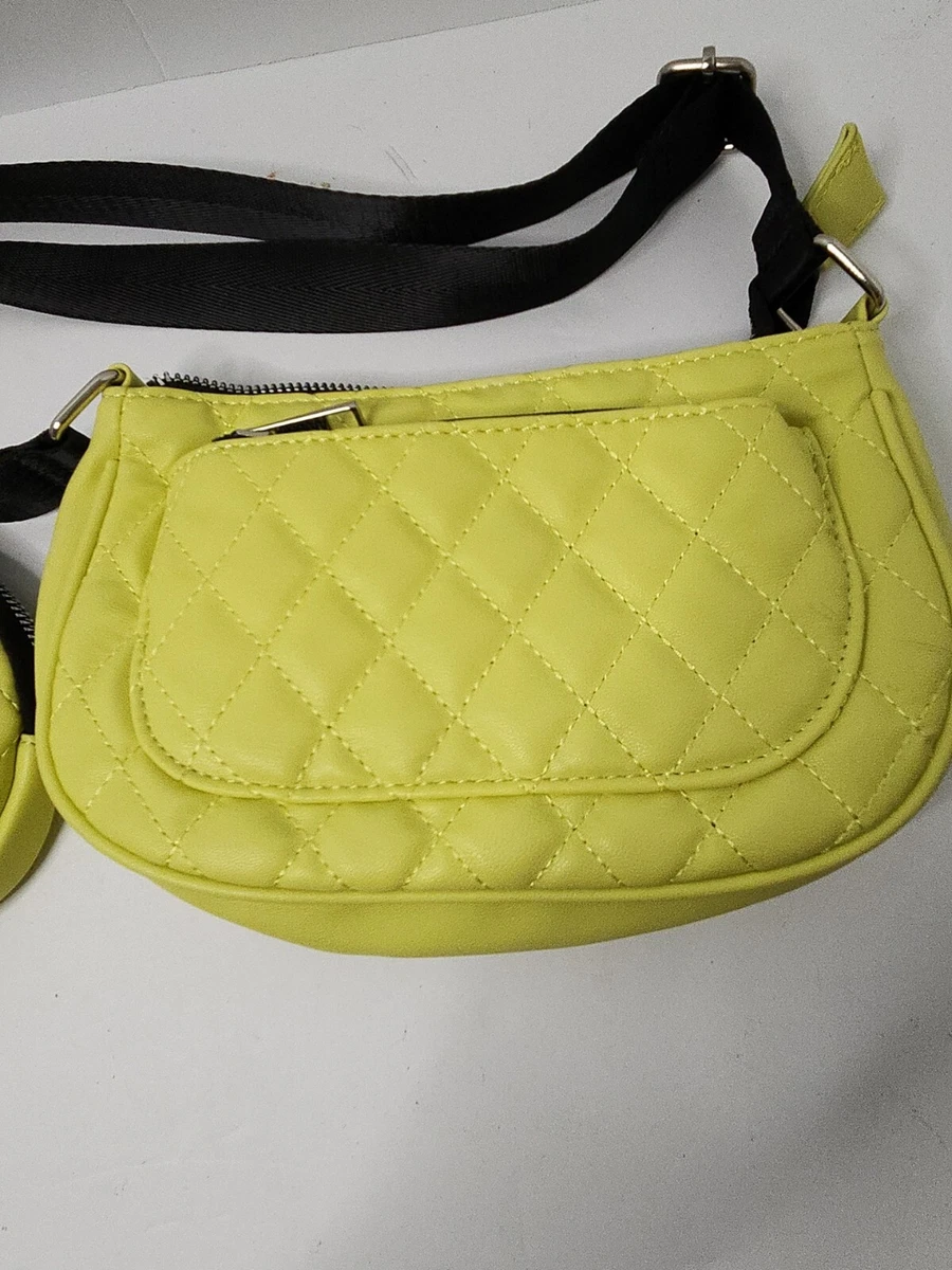 Neon yellow crossbody purse clearance