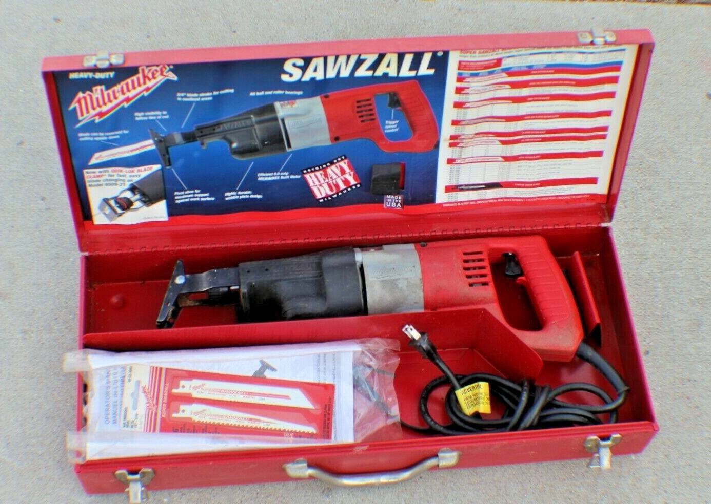 Milwaukee 650921 Heavy Duty Corded Sawzall Reciprocating Saw 6.5A w