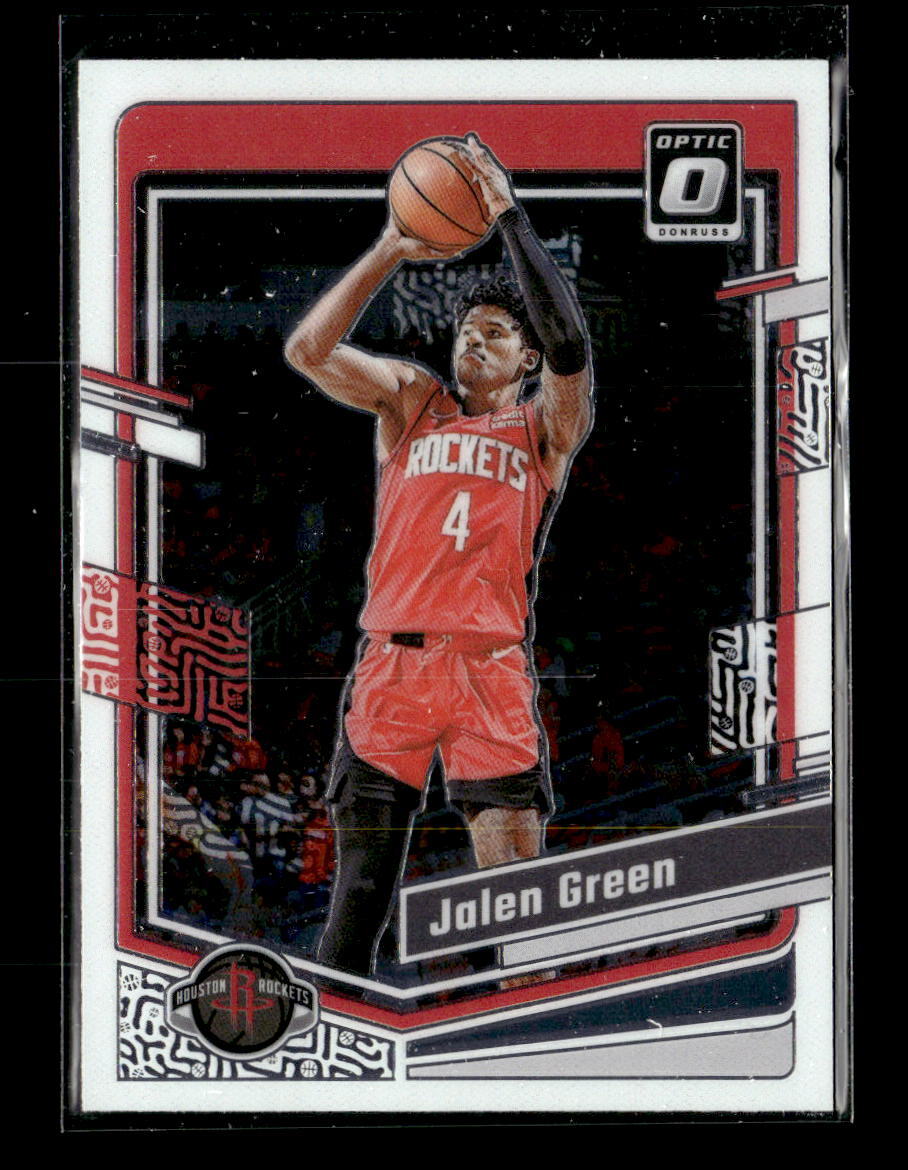 2023-24 Panini Optic Jalen Green Houston Rockets #151 4 Card 2023-24 Panini Optic Jalen Green Houston Rockets #151 4 Card