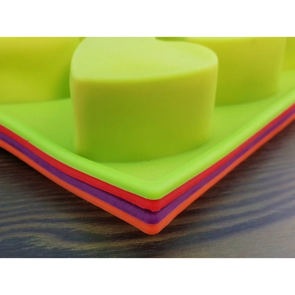 Muffinform Backform Herz Silikon 8 x Kuchen Schokolade Kuchenform antihaft - Bild 2 von 3