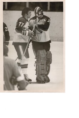 1977 Phil Esposito and John Davidson Rangers NHL Original Photo Redwings Garden