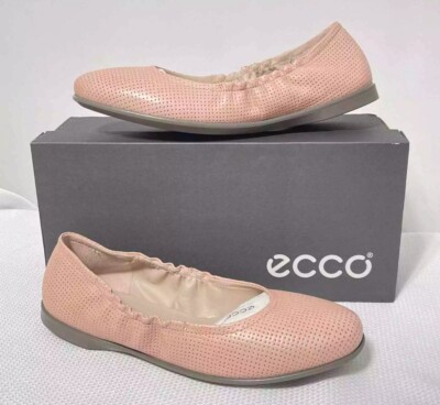 ECCO Incise Enchant Ballet Flat Womens Sizes Perforated Pink Slip On Shoes
