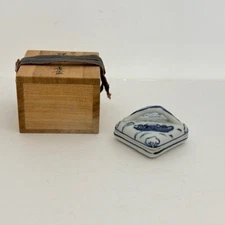 Japanese Tea ceremony Incense Container Sumidagawa Kogo by Seika Suda w/Box