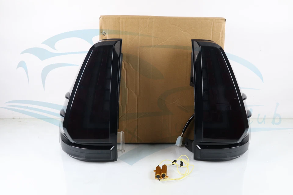 Дымчатые светодиодные задние фонари задние фонари для Toyota Land Cruiser Prado LC120 2003-2009 - Изображение 3 из 4