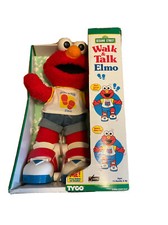 Vintage 1997 Sesame Street Elmo Walk And Talk Tyco Original Box