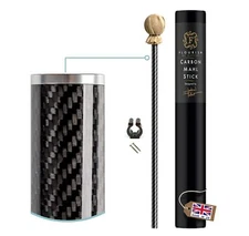 THE CARBON FIBER MAHL STICK- 3x lighter than most aluminium mahl sticks. 7 ye...