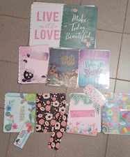 Lot of 7 Custom Design,  Laminated Covers (fit happy planner)