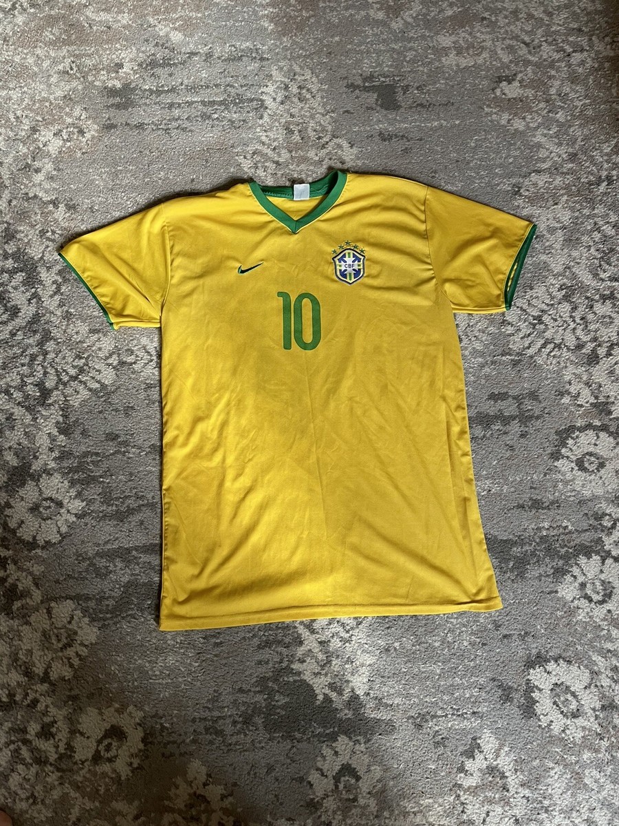 Nike Men's NEYMAR JR Brazil Home Soccer Jersey, Yellow, US Size L