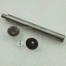 One Tool + 20 or 50 Look Fine Jean Tack 17mm 5/8" Snap Button Stud Rivet NO-SEW