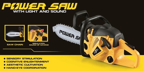 Kids Chainsaw Toys Rotating Chain Battery Operated Construction Pretend Play Set - Picture 5 of 12
