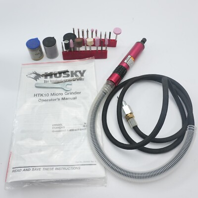 #ad Husky HTK10 Air Rotary Tool Tips Accessories Kit $99.95