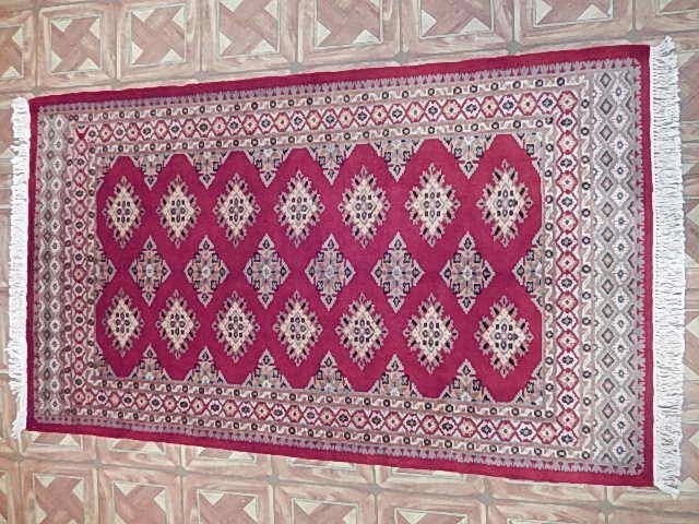 Transitional Handmade Small Rug (3x5 ) 3' x 5' Heat Berry Rug B-78049 - Image 3 of 4