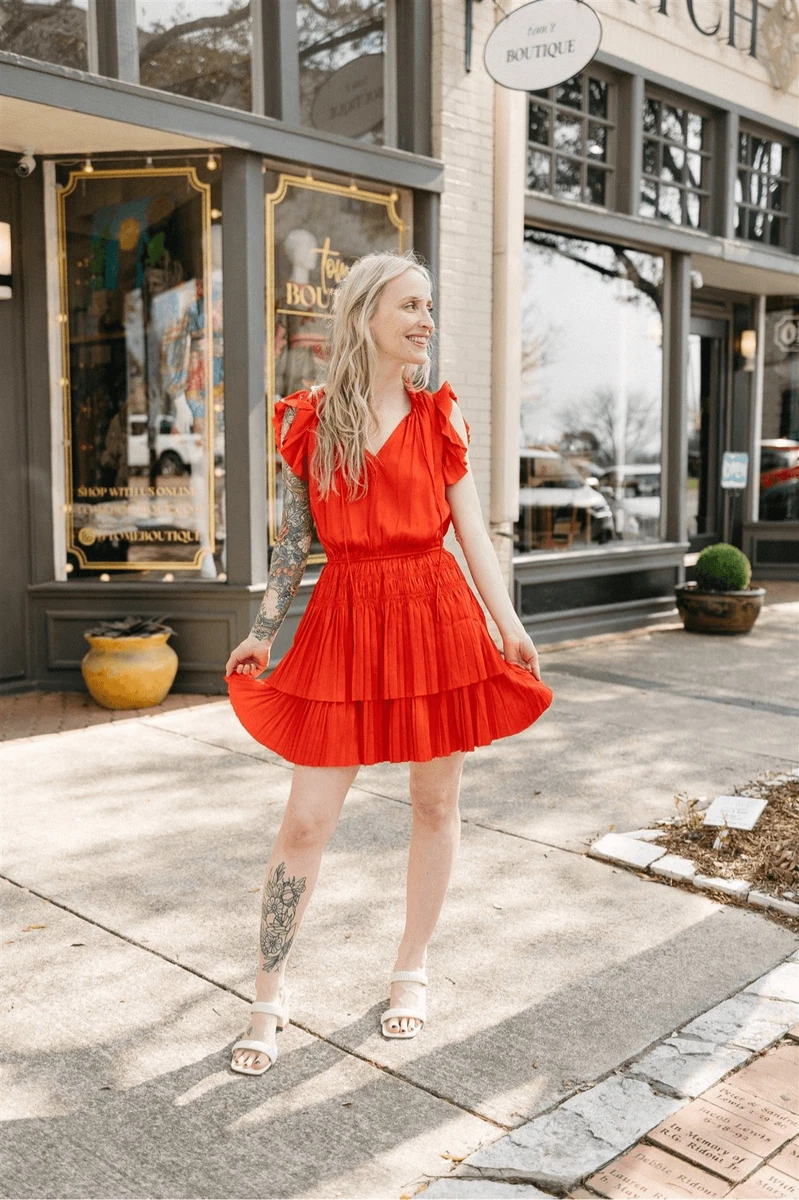 Ebay red dress cheap