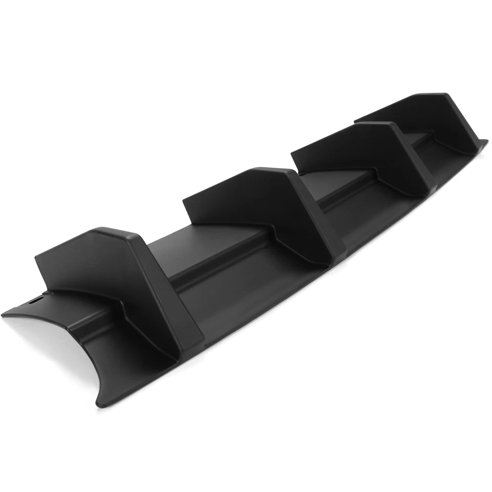 Матовый черный диффузор кромки заднего бампера плавники акулы для Dodge Challenger 2015-2023 годов выпуска - Изображение 3 из 4
