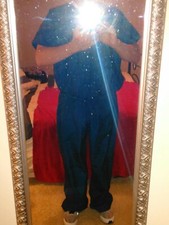 Allheart Basics Scrub Set One Top Pant caribbean blue dark green New Size large