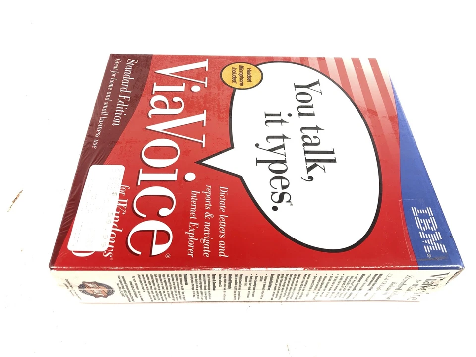 IBM ViaVoice for Windows Release 10 Std Ed, w/ Stereo Headset Mic, CD NEW - Image 4 of 4