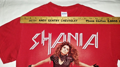 2015 SHANIA TWAIN ROCK THIS COUNTRY SMALL TOUR T SHIRT DOUBLE