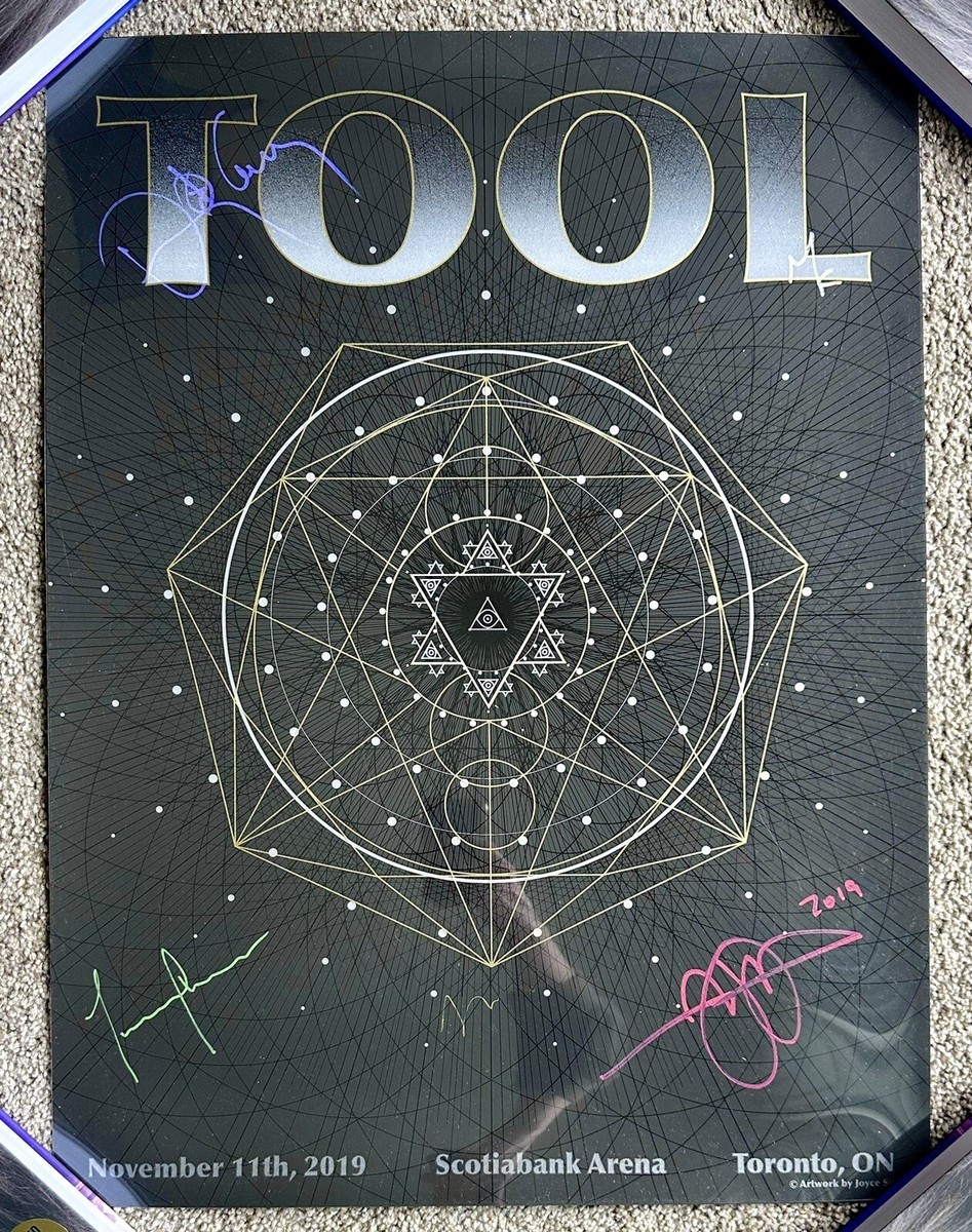 Tool SIGNED Poster 2019 Toronto Canada Scotiabank x/650 Joyce Su