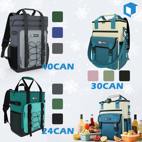 Backpack Cooler Insulated Waterproof Leakproof Lightweight Camping Bag Outdoor