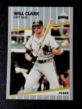 1989 Fleer Baseball Will Clark #325 San Francisco Giants 89 88 FREE SHIPPING!