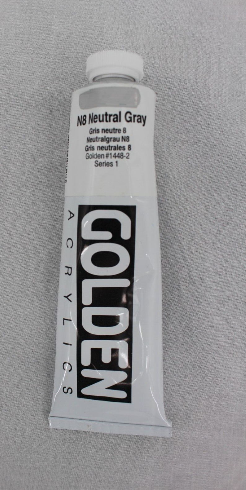 Golden Acrylics Neutral Gray Paints N2 N3 N4 N5 N6 N7 N8 2oz Tubes New