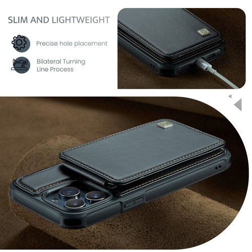 For Apple 16 /15/14/13 Pro Max Shockproof Magnetic Wallet Card Slot Leather Case - Picture 13 of 46
