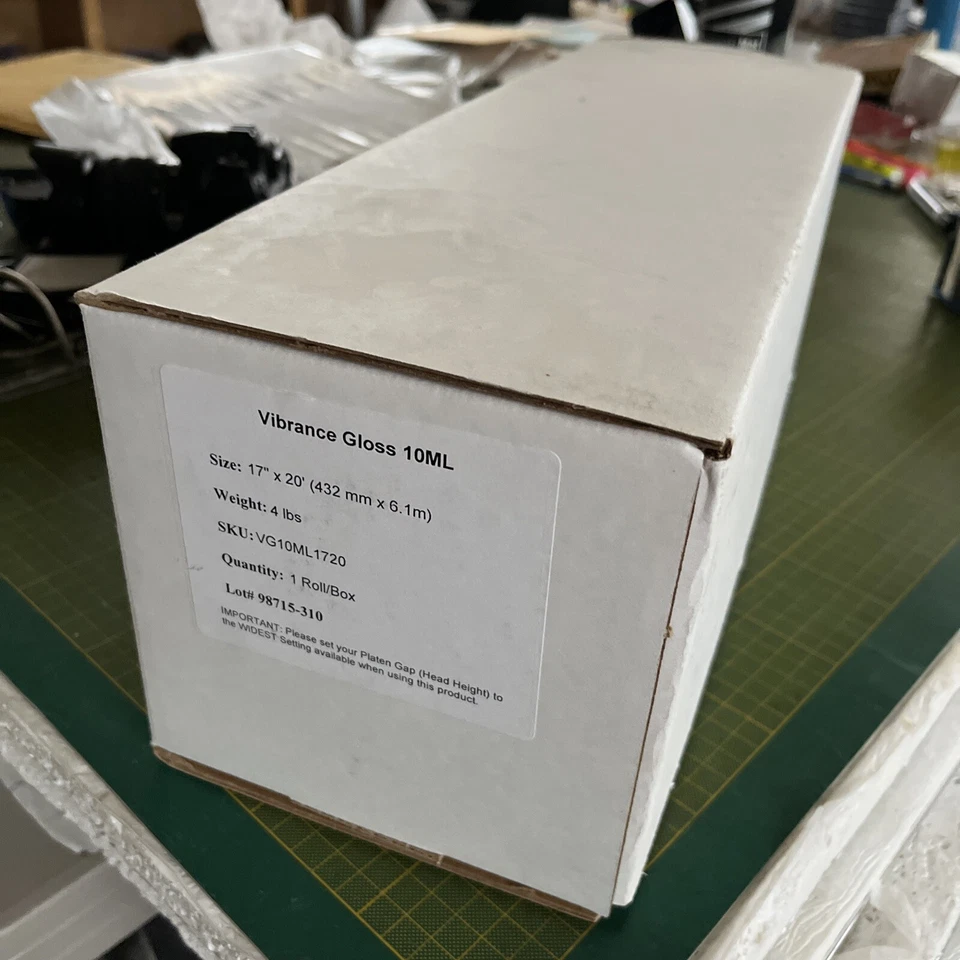 Breathing Color Vibrance Gloss 10 ML Paper  Roll 17 inch * 20 feet #VG10ML1720 - Image 2 of 2