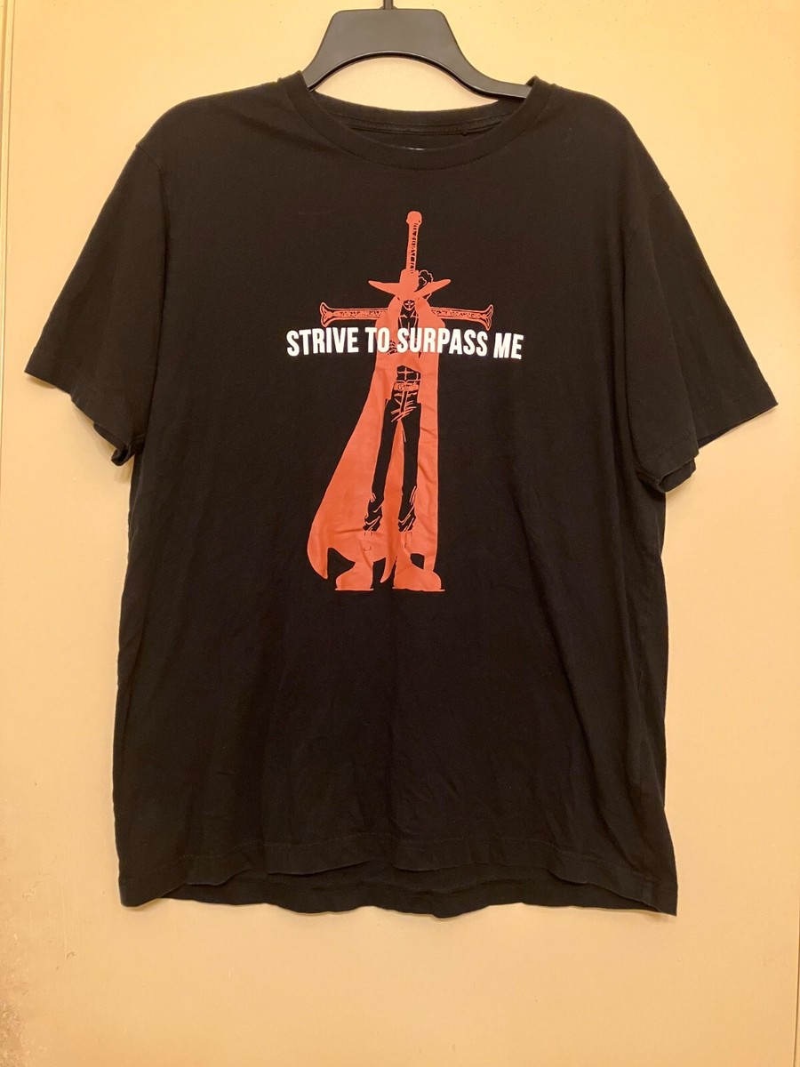 Uniqlo One Piece Dracule Mihawk Strive to Surpass Me Graphic