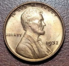 1932 Lincoln Wheat Cent RED BU UNC Lustrous Uncirculated Coin Problem Free