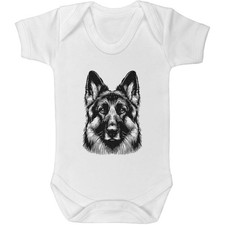 'German Shepherd Dog' Baby Grows / Bodysuits (GR049856)