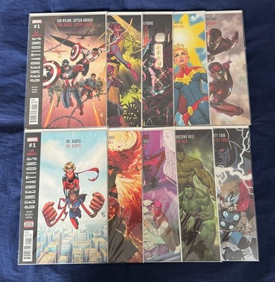 Marvel Generations #1 - 10 Issue Set One Shots NM 2017