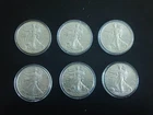 Walking Liberty .999 Silver 1 Ounce Coins Pack of 6