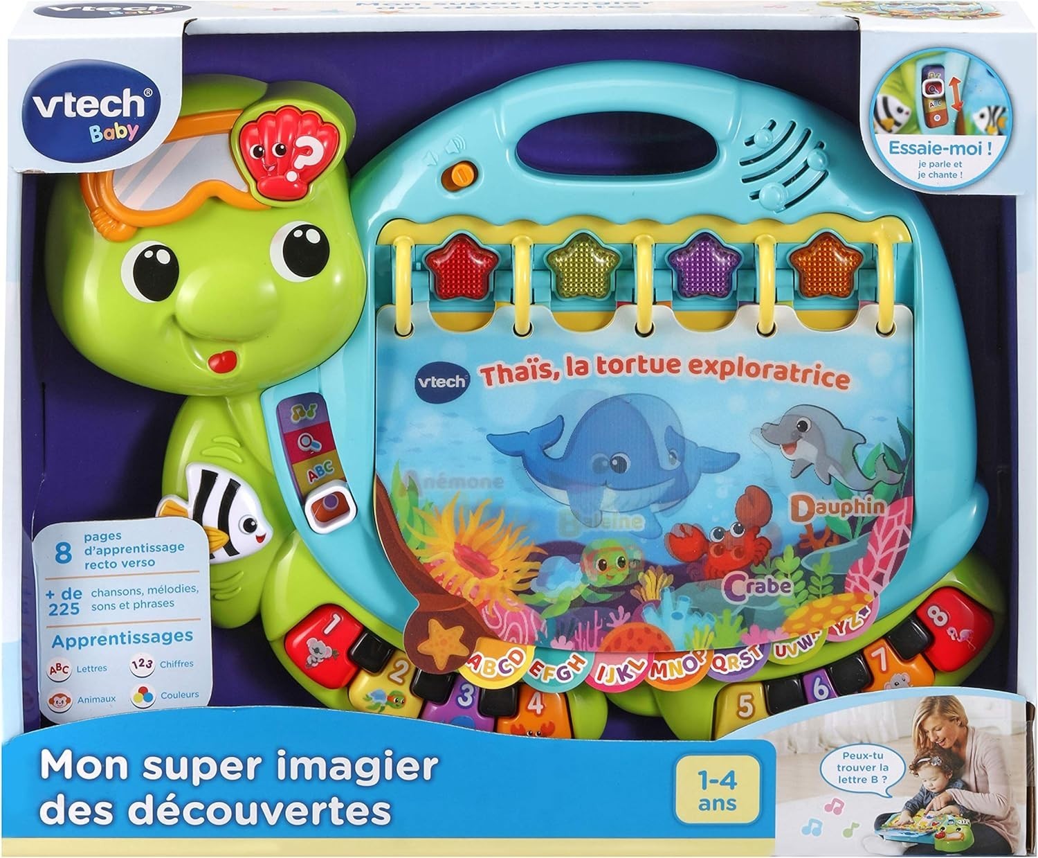 VTech Touch and Teach Sea Turtle Interactive Learning Book (French Version)