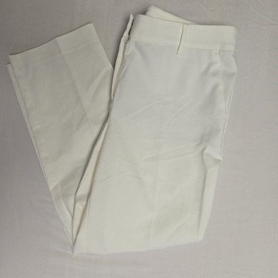 Loft Women's White Cotton/Rayon White Pants The Riviera Slim Sz 10 New W/tags