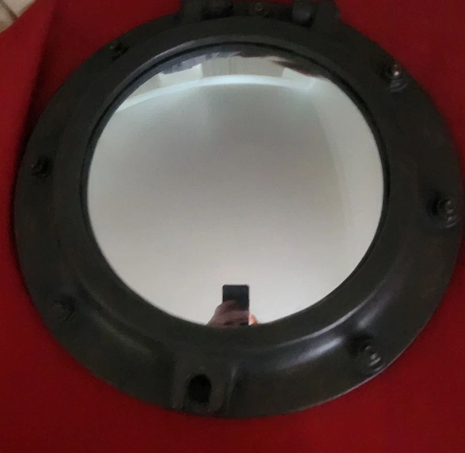 Espejo ojo de buey vintage modelos auténticos marca. ¡Nuevo en caja original! Apprx 11" Foto 4 de 4