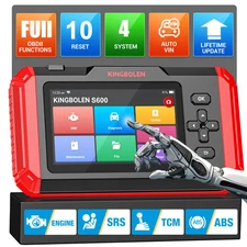 S600 L Ar Diagnostic Tools ABS SRS ECM TCM 4 Systems 10 Resets Auto OBD Scanner