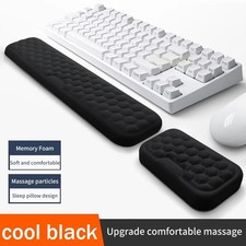 Memory Foam Keyboard  Mouse Wrist Rest Pad Ergonomic Support for Computer