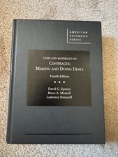 Cases and Materials on Contracts: Epstein, Ma...
