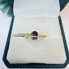 Alexandrite Ring, Solitaire Ring, 925 Sterling Silver, Birthday Gifts