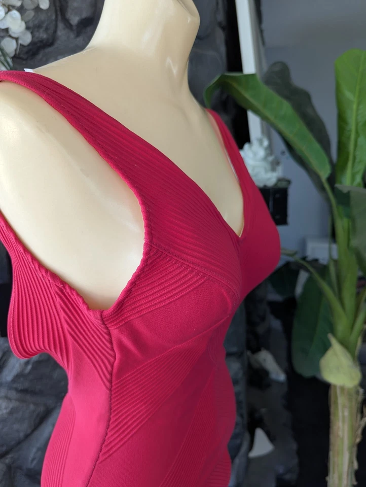 De Colección Años 60 Catalina Rosa Frambuesa 1 pieza Traje de Baño Sujetador Incorporado Texturizado Nylon 10 Foto 4 de 4