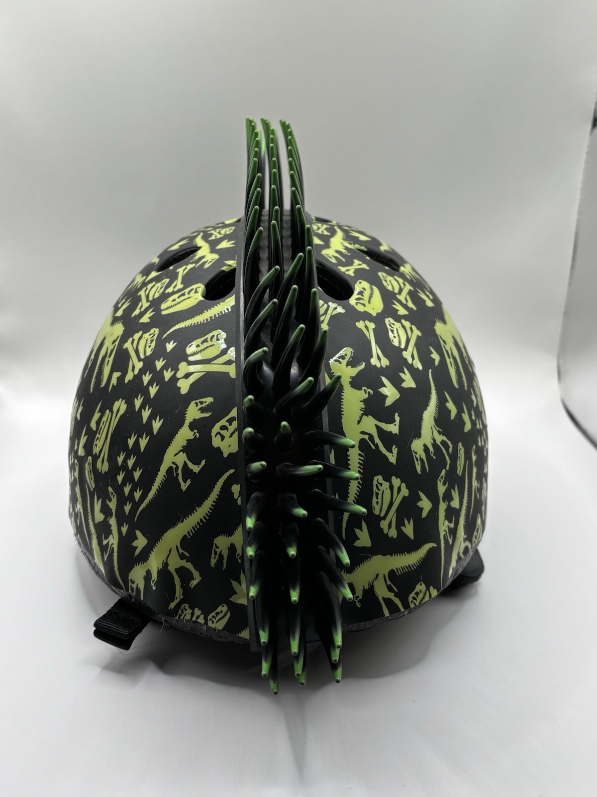 Raskullz T-REX Dinosaur Mohawk Skateboard Helmet
