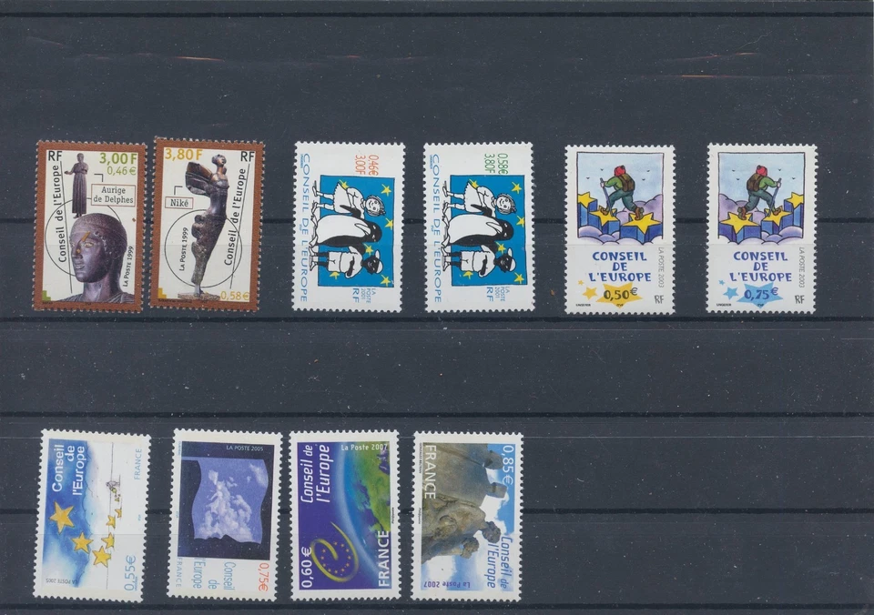 France Europarat annee Jahrgang 1999-2007 postfrisch neuf ** MNH komplett - Bild 1 von 1