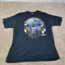 Jerzees Mens Daytona Beach Bike Week 2000 Eagle Graphic T-Shirt Size  Xl