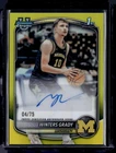 HL-P01 2025 Bowman Chrome Basketball Winters Grady 1st Auto Yellow /75 CPA-WG