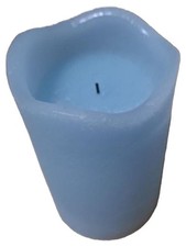 HSE LED Kerze Blau Kunststoff Batteriebetrieben 13,5cm Uni Alltag Deko