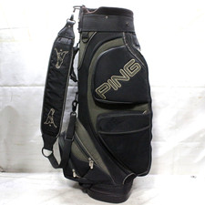 Ping 6 Way Golf Cart Bag Black Gray Single Strap No Rain Cover Rare Cart Bag